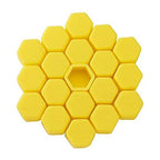 20pcs/Set YELLOW Silicone car Wheel Nuts Bolts Cover dust Protective tyre Valve Screw Cap Cover&nbsp;