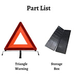 Triangle Warning Frame Reflector Warning Frame Emergency Reflector Foldable Warning Triangle Reflector Safety Kit for Vehicles Car Road Reflective Kit For Vehicles JDM Warning Light-1 Piece