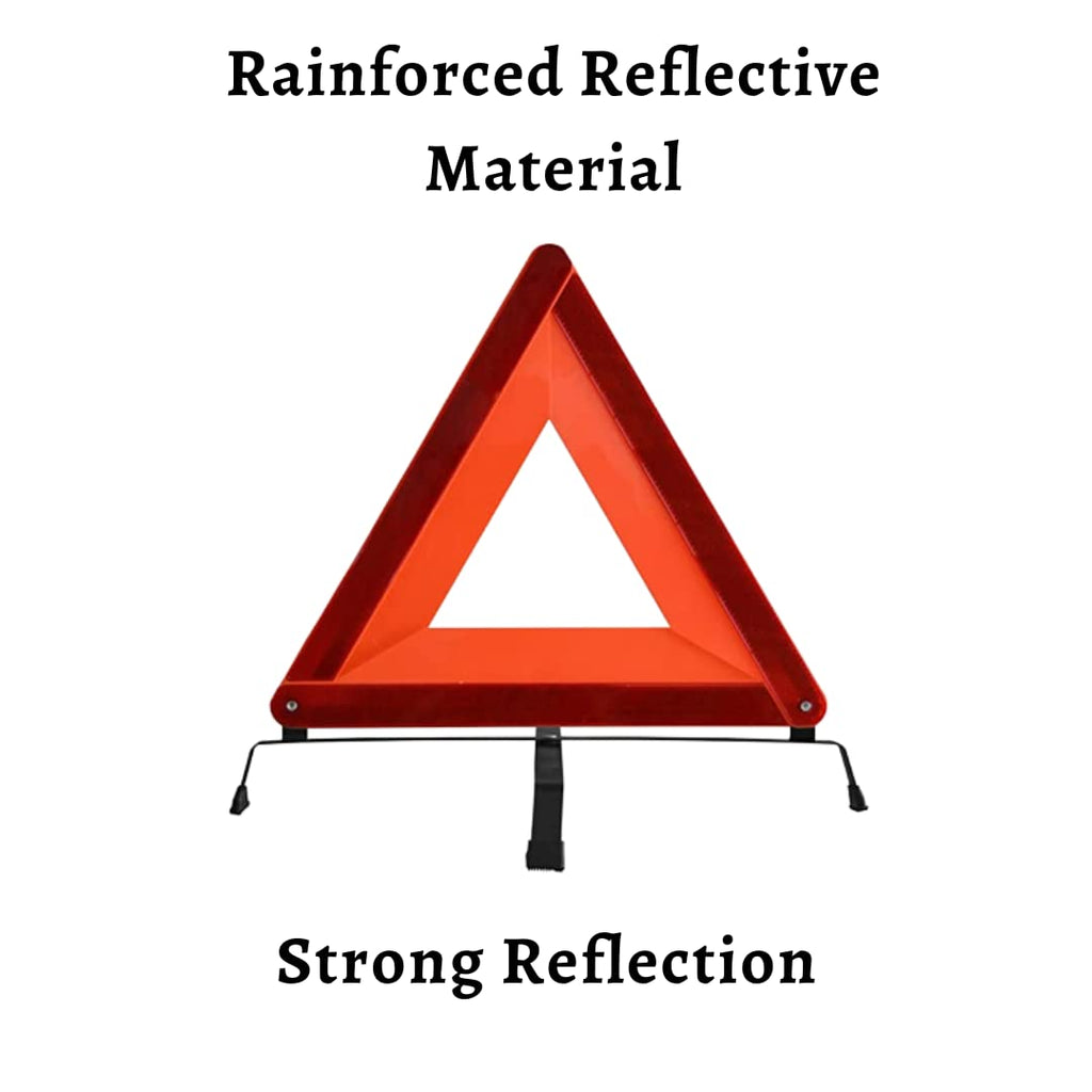 Triangle Warning Frame Reflector Warning Frame Emergency Reflector Foldable Warning Triangle Reflector Safety Kit for Vehicles Car Road Reflective Kit For Vehicles JDM Warning Light-1 Piece