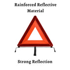 Triangle Warning Frame Reflector Warning Frame Emergency Reflector Foldable Warning Triangle Reflector Safety Kit for Vehicles Car Road Reflective Kit For Vehicles JDM Warning Light-1 Piece