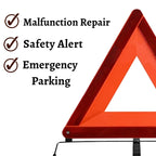 Triangle Warning Frame Reflector Warning Frame Emergency Reflector Foldable Warning Triangle Reflector Safety Kit for Vehicles Car Road Reflective Kit For Vehicles JDM Warning Light-1 Piece