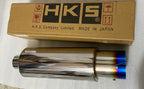 UNIVERSAL FOR ALL CAR Stainless-STEEL HKS SINGLE ROUND TIP Exhaust Muffler Silencer Burnt Tip HKS Muffler Car Exhaust System Loud Exhaust MUFFLER 1PC