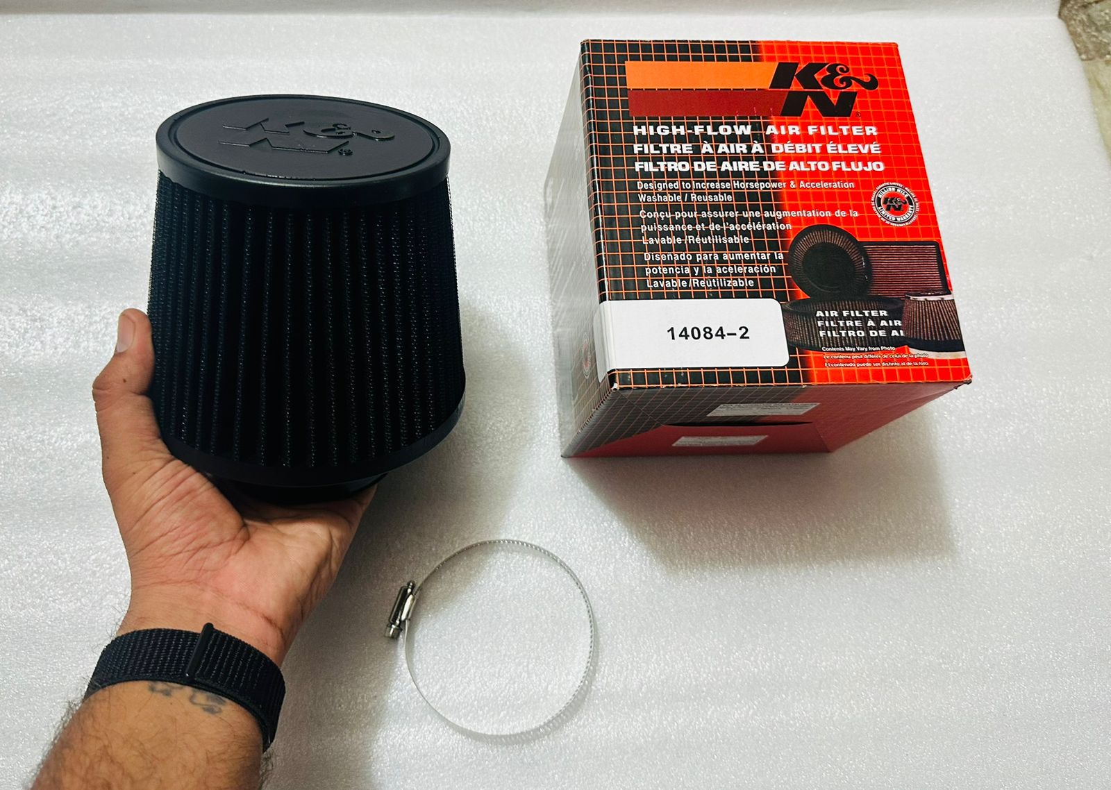 1PC Black K-N PERFORMANCE 3" 75mm SUV Cold Air Intake Vent Cone Cleaner Filter Cold Air Intake SUV Filter for all Cars