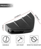 4 PCS Car Rear Bumper Lip Spoiler Universal Bumper Diffuser Shark Fins Pattern Black Auto Anti-Crash Accessories