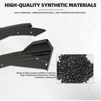 2pc Universal Rear Bumper Diffuser Splitter Canard Protector Spoiler Fin Lip Front Bumper Body Kit