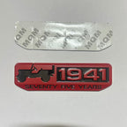 1941-CHROME Sticker 4x4 Full TIME Metal Logo 15cmx2.5cm Car Metal Emblem 3D Badge Auto Racing Sport Sticker Grand Tourer Decal