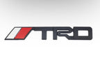 Car Bike Laptop Metal 3D Logo TRD/TRD Long Car Emblems Metal Lo.go, 3D Badge Auto Racing Sport Sticker Universal Grand Tourer Decal. (Chrome Carbon Long TRD Grill Logo 14X2.5)