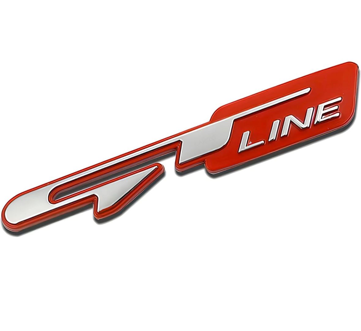GT Line 3D Logo (11cmx2cm) GT Line Sticker for Car Bike Laptop Emblem 3D Badge Decorative Sticker Universal Auto Racing Sport Logo Grand Tourer Decal.