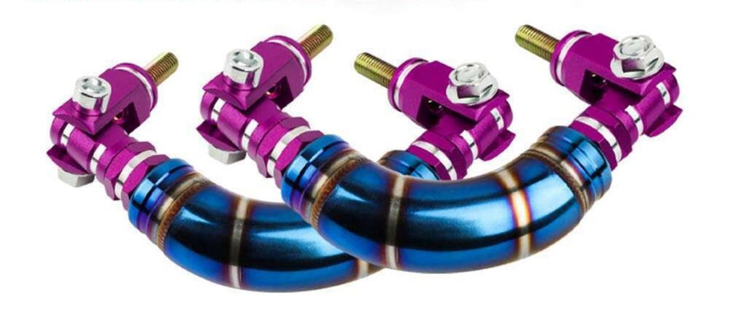 JDM Titanium Roll Bar Grab Support Car Interior Grip Roof Handle Car Roof Handle Grip Burnt Grab Bar Safety Protector