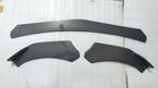 3pcs Bumper Carbon Splitter Car Front Lip Chin Bumper Body Kit Front Bumper Lip Splitter Protection Bumper Splitter JDM ABS Protective Spoiler for Car