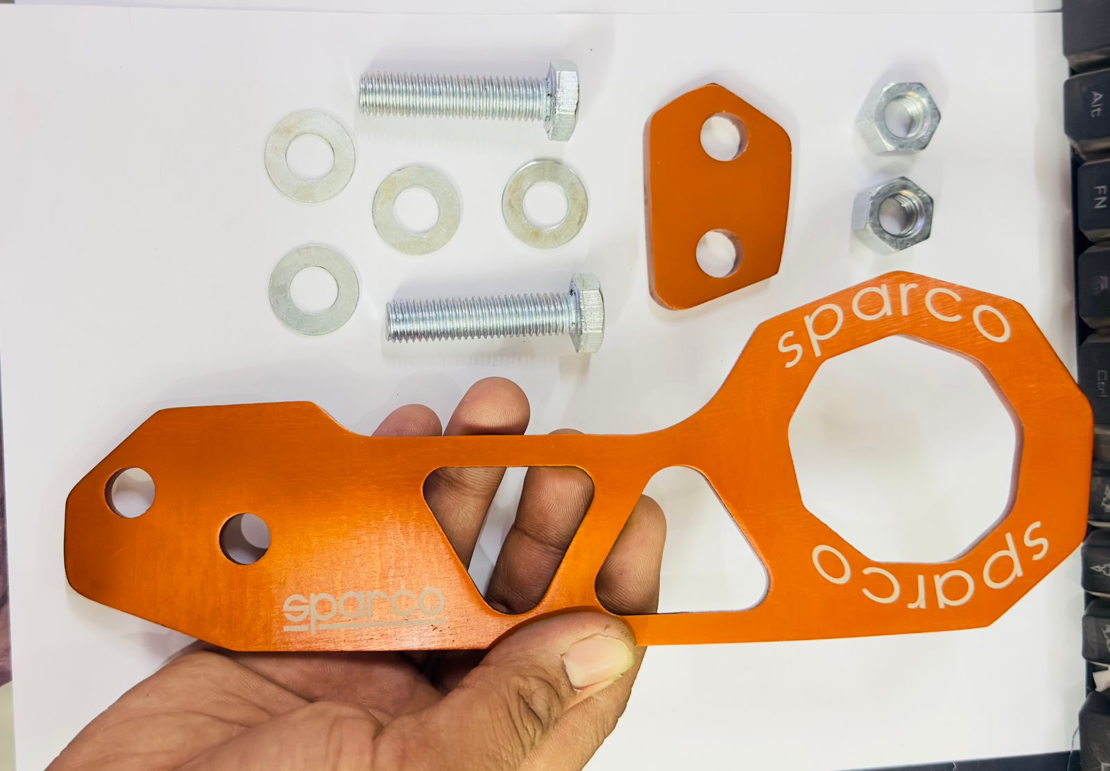 ORANGE JDM Rear Hook JDM Style Racing Rear Tow Hook Rear Japanese. Car Auto Trailer Rear Japanese Car Auto Trailer JDM Metal Hook (1PC JDM Hook)
