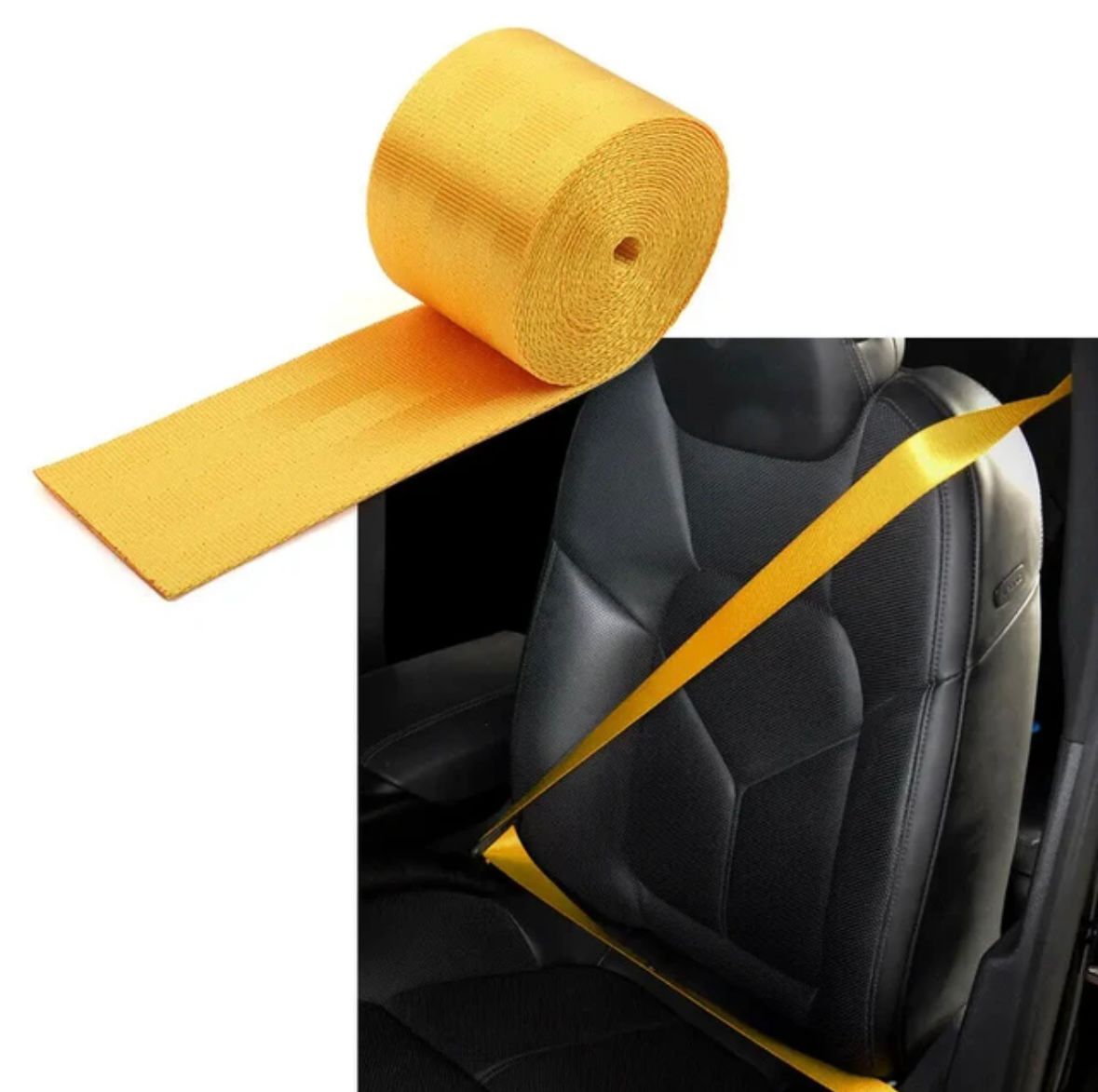 3.6m Car Seat Belt (Webbing Pad) Interior Accessory JDM DRIFTING SPORTS Universal For Cars 3.6 Seat Belt For Safety Purpose Car Seat Belt.