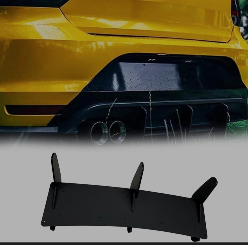 Acrylic Material GTI Rear After Lip Diffuser Splitter Skirst Blinds Spoiler Diffuser Spoiler Compatible with Volkswagen Vw Polo Mk5 Acrylic Diffuser for Car Auto Accessories