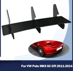Acrylic Material GTI Rear After Lip Diffuser Splitter Skirst Blinds Spoiler Diffuser Spoiler Compatible with Volkswagen Vw Polo Mk5 Acrylic Diffuser for Car Auto Accessories