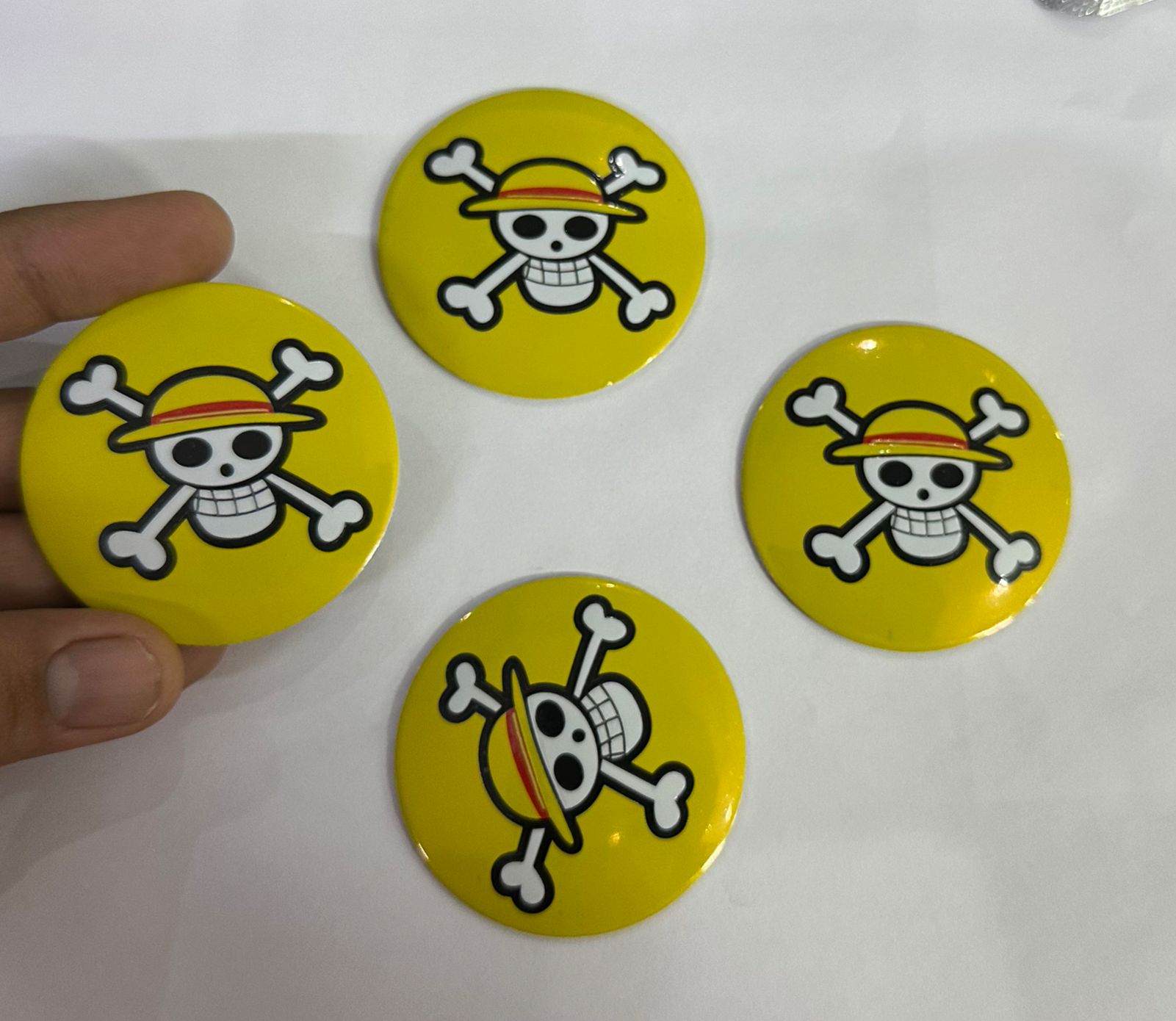 4PC Skull Pirates Wheel Sticker. Skull Pirates Sign Emblem Car Wheel Center Hub Cap Caps Badge Sticker Decal 56mm 2INCH
