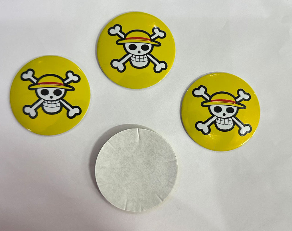 4PC Skull Pirates Wheel Sticker. Skull Pirates Sign Emblem Car Wheel Center Hub Cap Caps Badge Sticker Decal 56mm 2INCH