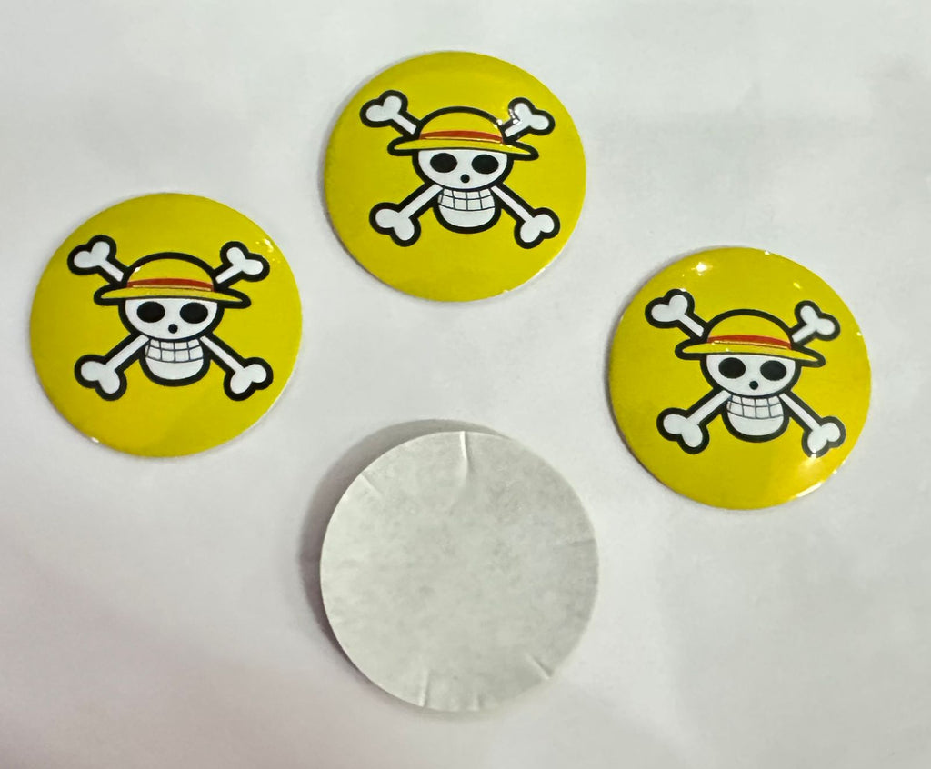 4PC Skull Pirates Wheel Sticker. Skull Pirates Sign Emblem Car Wheel Center Hub Cap Caps Badge Sticker Decal 56mm 2INCH