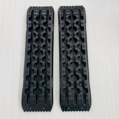 Off-Road Traction Boards, 2 Pcs Recovery Tracks Traction Mat for 4X4 Jeep Mud, Sand, Snow Traction Ladder-Black Tire Traction Tool
