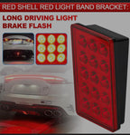 F1 FLASHING TAIL BRAKE LIGHTS F1 Style 12V DRL Stop Safety Lamp Car Motor LED Rear Flashing Tail Fog stop Light (F1 465 15 LED BRAKE LIGHT)