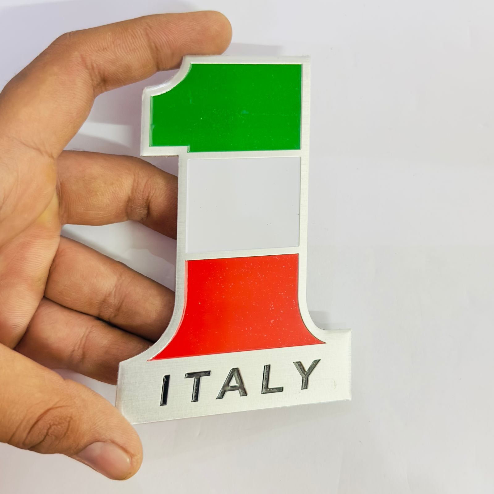 NO. ONE Italy Flag STIICKER 12cmX8cm Car 3D Flag Sticker Automotive Decorative Italy Fllag Stiicker Car,Truck Decoration Stiicker 1PCS for car & Bike stiicker.