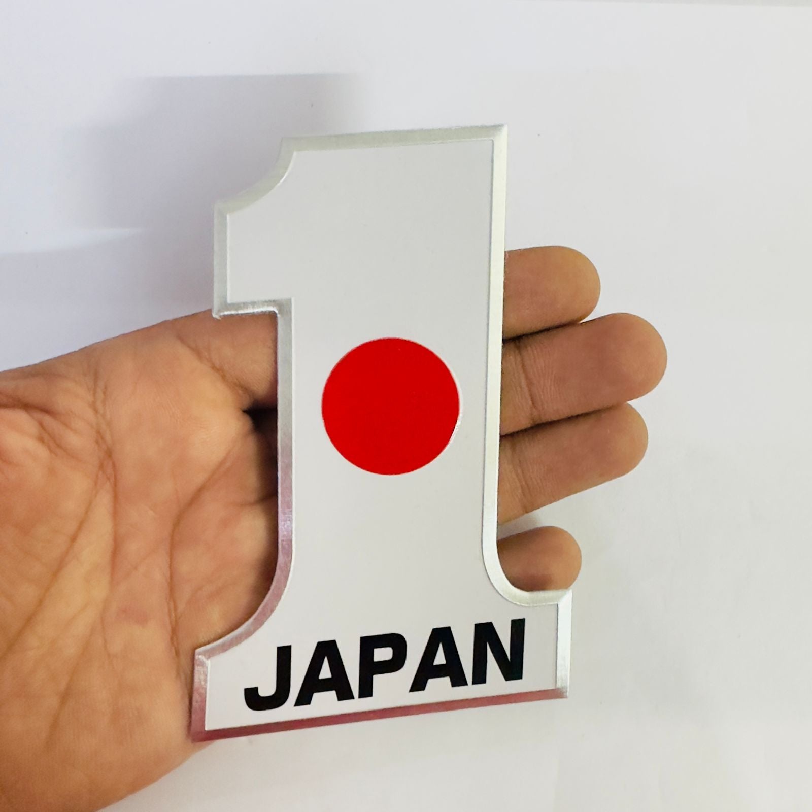 NO. ONE Japan-Flag STIICKER (12cmX8cm) Car 3D Fllag Stiicker, Automotive Decorative Japan Fllag Stiicker Car,Truck Decoration Sticker, Japan Japanese NO.1 Fllag