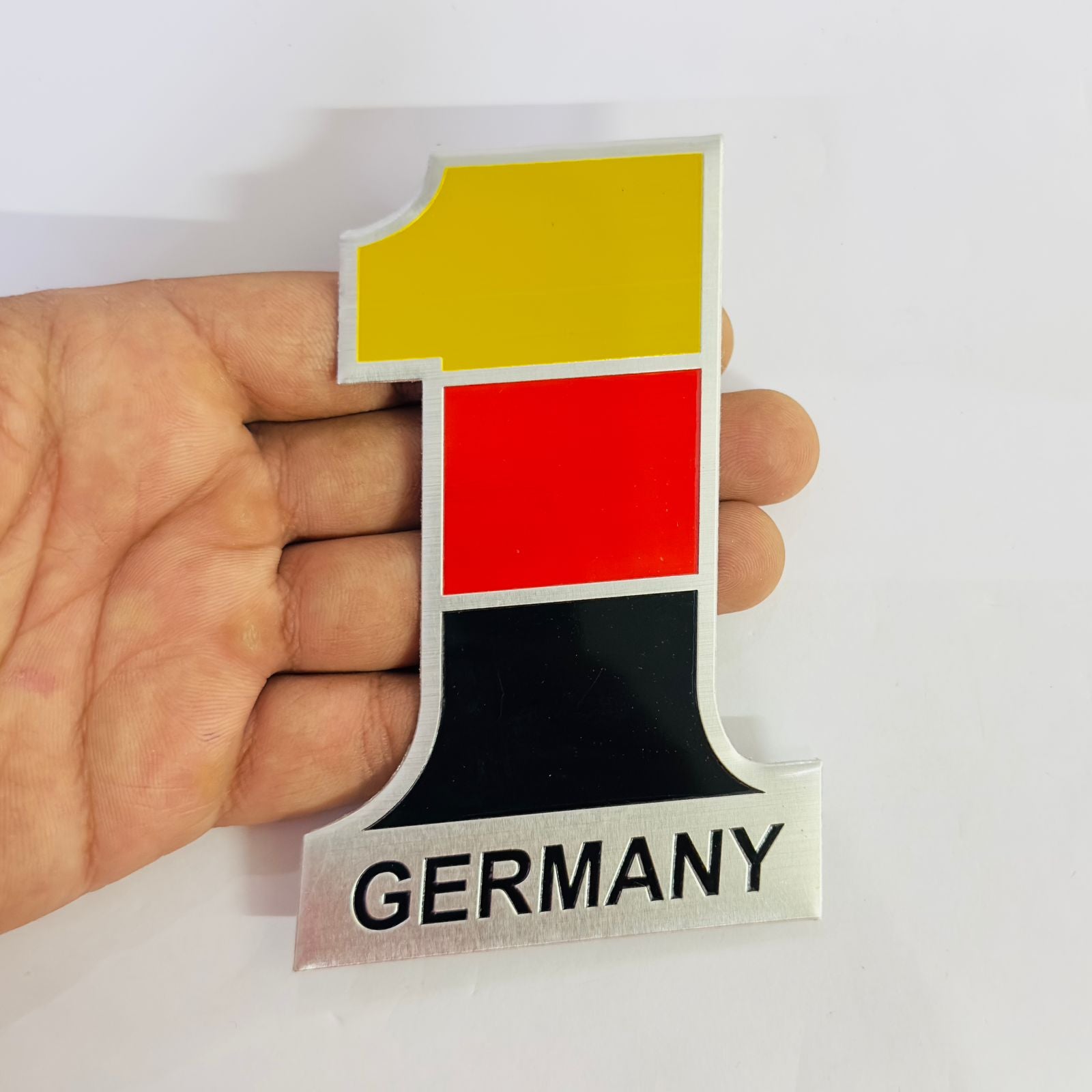 NO.1 Flag Emblems Car Badges, Motorcycle Gas Tank Decals Stickers. (N. ONE Germany Flag Sticker)