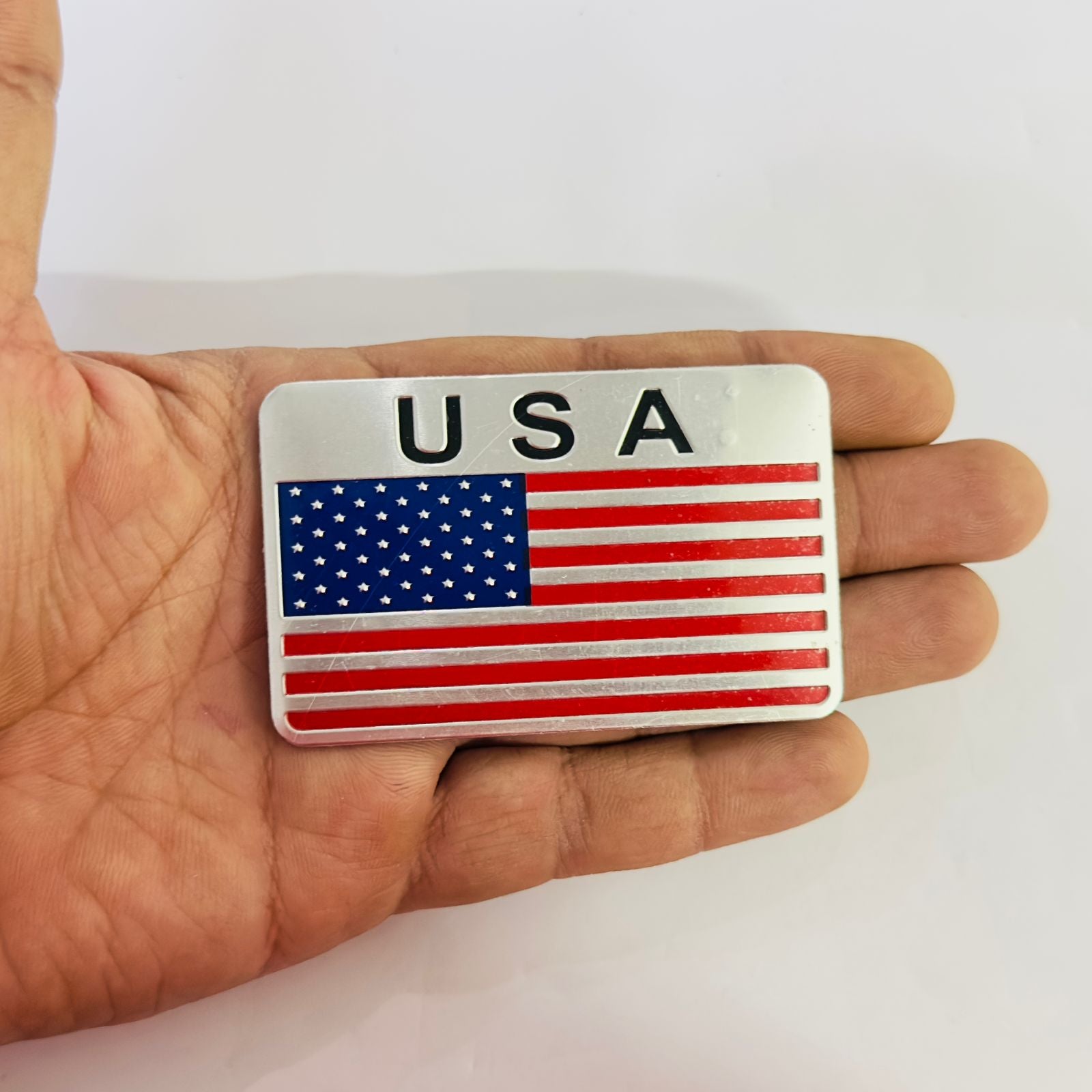 Flag Metal Sticker Flag (5cmx8cm) 3D Metal Flag Logo Logo, Car Emblem 3D Badge Auto Racing Sport Sticker Decal Decorative Acessory Metal Sticker