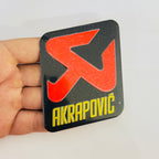 Akrapovic Logo 8.5 x 7cm Bike Metal Akrapovic Logo Bike Car Emblem Akrapovic 3D Badge Auto Racing Sport Sticker Grand Tourer Decal