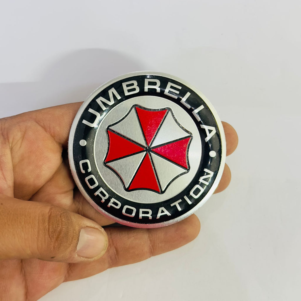 Umbrella Metal Sticker 7.5cmx7.5cm Car Emblem Premium 3D Badge Auto Racing Sport Sticker Grand Tourer Decal for Car/Bike