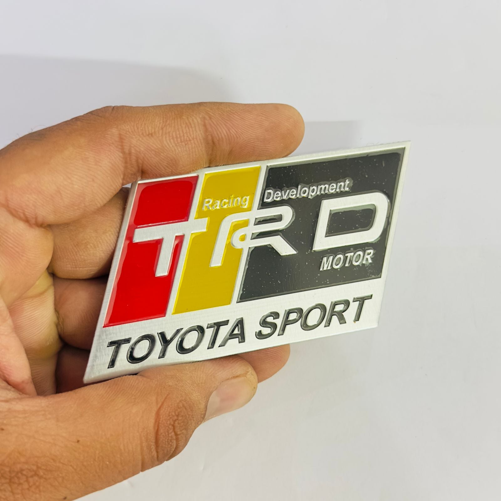 Germany TRD Sports lo.go 10cmx5cm 3D Versatile Logo Car Trunk Side Fender Rear Badge Metal Lo.go 3D Emblem Auto Racing Sport Sticker Decal-1 Piece