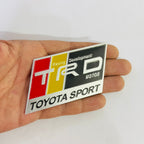 Germany TRD Sports lo.go 10cmx5cm 3D Versatile Logo Car Trunk Side Fender Rear Badge Metal Lo.go 3D Emblem Auto Racing Sport Sticker Decal-1 Piece