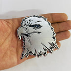 Car Bike Laptop Metal Logo Car Emblem & Grill Met.al Lo.go for Carr 3D Badge Auto Racing Universal Sport Sticker Grand Tourer Decal. (Eagle Metal Slim Sticker)