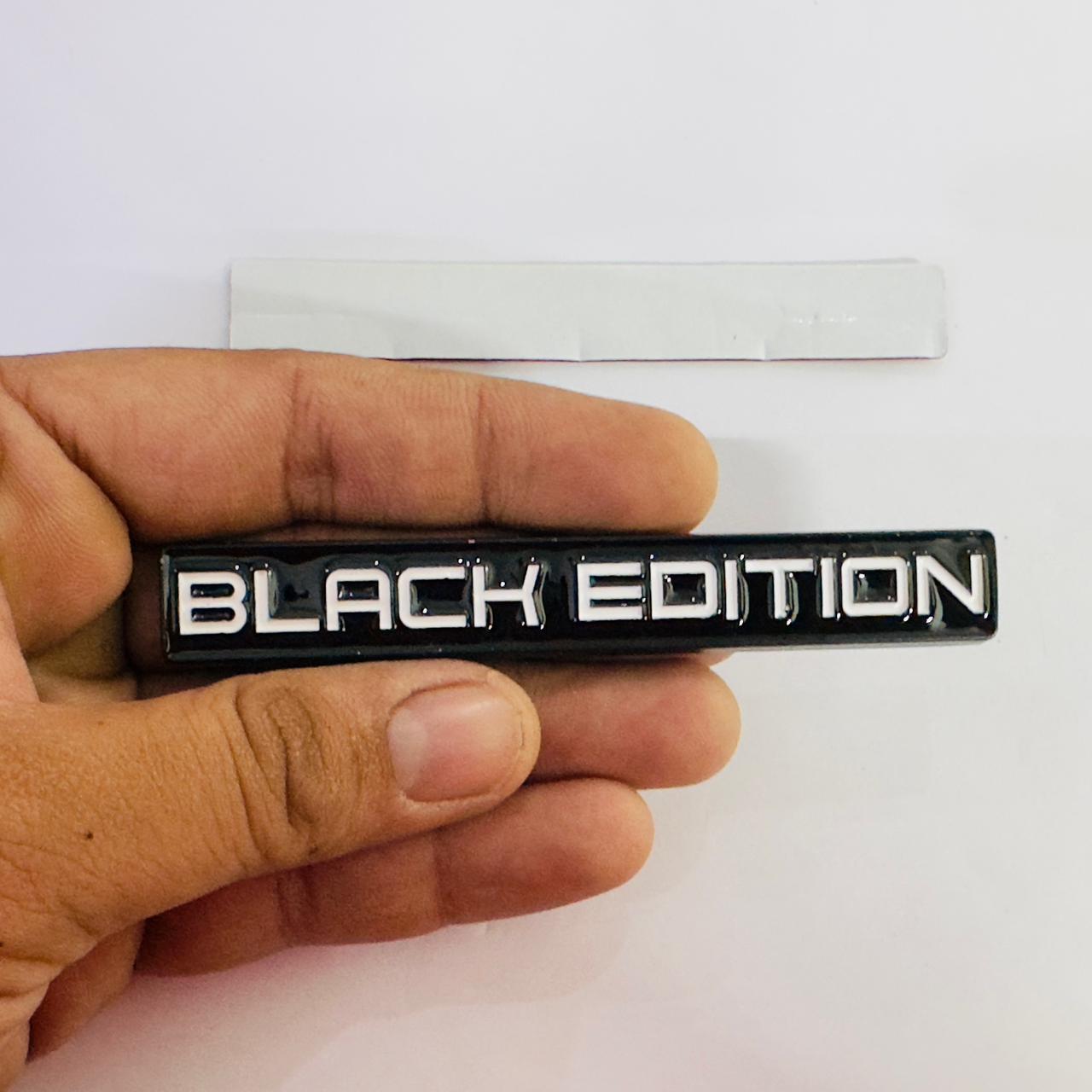 Black Edition Grill Metal Sticker 10.2cmx1.4cm Car Metal Emblem 3D Badge Auto Racing Sport Sticker Grand Tourer Decal-1PC