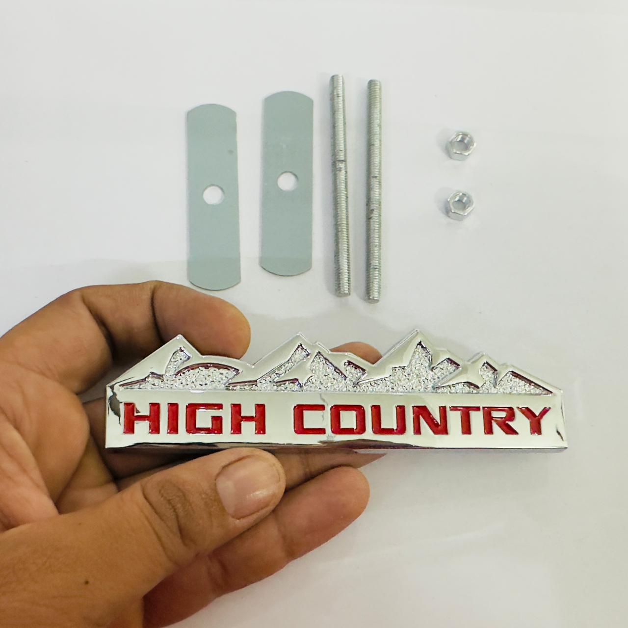 HIGH Country Golden Sticker 4x4 Off Road-Logo Car Emblem 3D Badge Auto Racing Sport Sticker 13.5cmx4cm Grand Tourer Decal Versatile Sticker