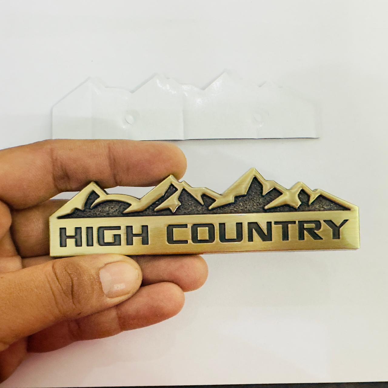 Gold 4x4 Off Road Car Emblem 3D Badge Auto Racing Sport Sticker 13.5cmx4cm Grand Tourer Decal - Universal Fit for Car, Truck, SUV, Van
