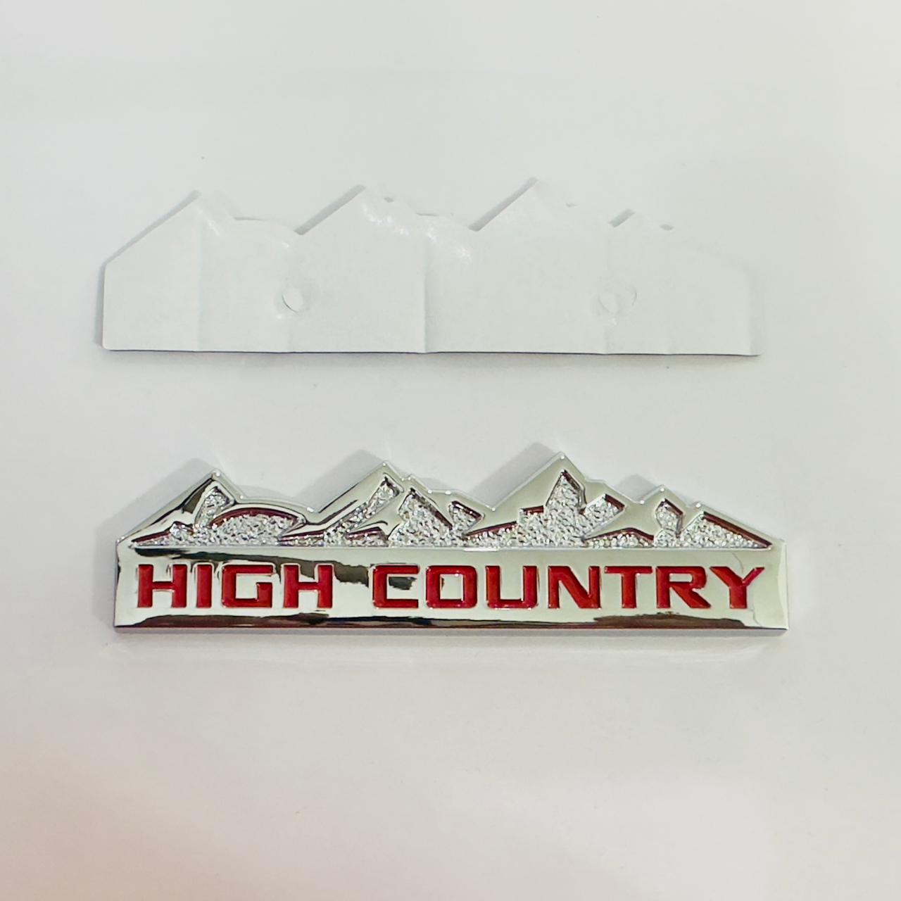HIGH Country Golden Sticker 4x4 Off Road-Logo Car Emblem 3D Badge Auto Racing Sport Sticker 13.5cmx4cm Grand Tourer Decal Versatile Sticker