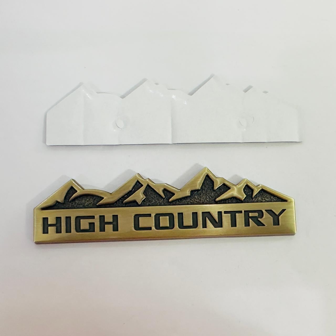 Gold 4x4 Off Road Car Emblem 3D Badge Auto Racing Sport Sticker 13.5cmx4cm Grand Tourer Decal - Universal Fit for Car, Truck, SUV, Van