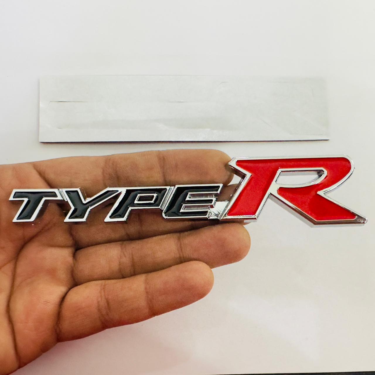 Metal Stickers &amp; Logo Car Emblem 3D Badge Auto Racing Sport Sticker Grand Tourer Decal Attractive Metal Stickers &amp; Logo.. (Type-R 14.5x3cm Metal Logo)