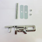 Car Bike Laptop Metal 3D Logo TRD/TRD Long Car Emblems Metal Lo.go, 3D Badge Auto Racing Sport Sticker Universal Grand Tourer Decal. (Chrome Small TRD Grill Logo 12cmX3.5cm)