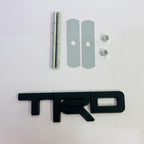 Car Bike Laptop Metal 3D Logo TRD/TRD Long Car Emblems Metal Lo.go, 3D Badge Auto Racing Sport Sticker Universal Grand Tourer Decal. (BLACK Small TRD Grill Logo 12cmX3.5cm)