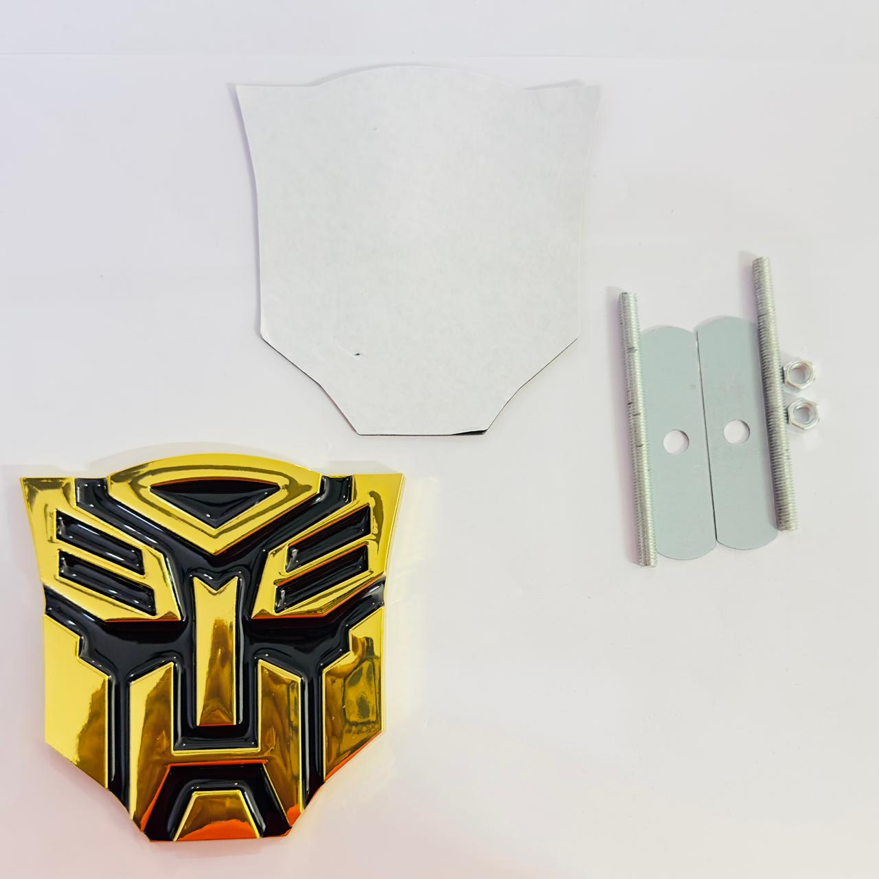 Marvel Stickers Car Emblem 3D Badge Auto Racing Sport Sticker Grand Tourer Decal (TRANSFORMERR Big Metal Sticker)