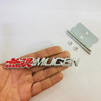 Car Bike Laptop Metal Logo Car Emblem & Grill Met.al Lo.go for Carr 3D Badge Auto Racing Universal Sport Sticker Grand Tourer Decal. (RED-Chrome Mugen Metal Logo.)