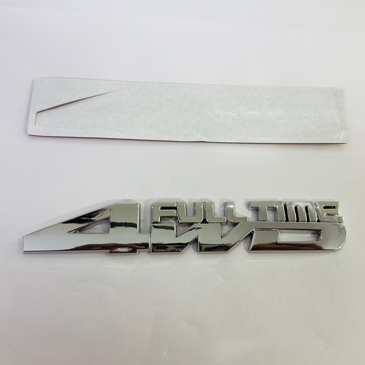 4x4 Full TIME Metal Logo 15cmx2.5cm Car Metal Emblem 3D Badge Auto Racing Sport Sticker Grand Tourer Decal for Cars & Bikes