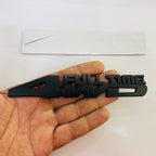 Black 4x4 Full TIME Metal Logo 15cmx2.5cm Car Metal Emblem 3D Badge Auto Racing Sport Sticker Grand Tourer Decal for Cars & Bikes