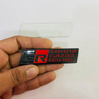 Black RED GR Long Toyota Ghazoo Racing Car Logo Auto Racing Sport Sticker Decal Emblem Badges Versatile Sticker