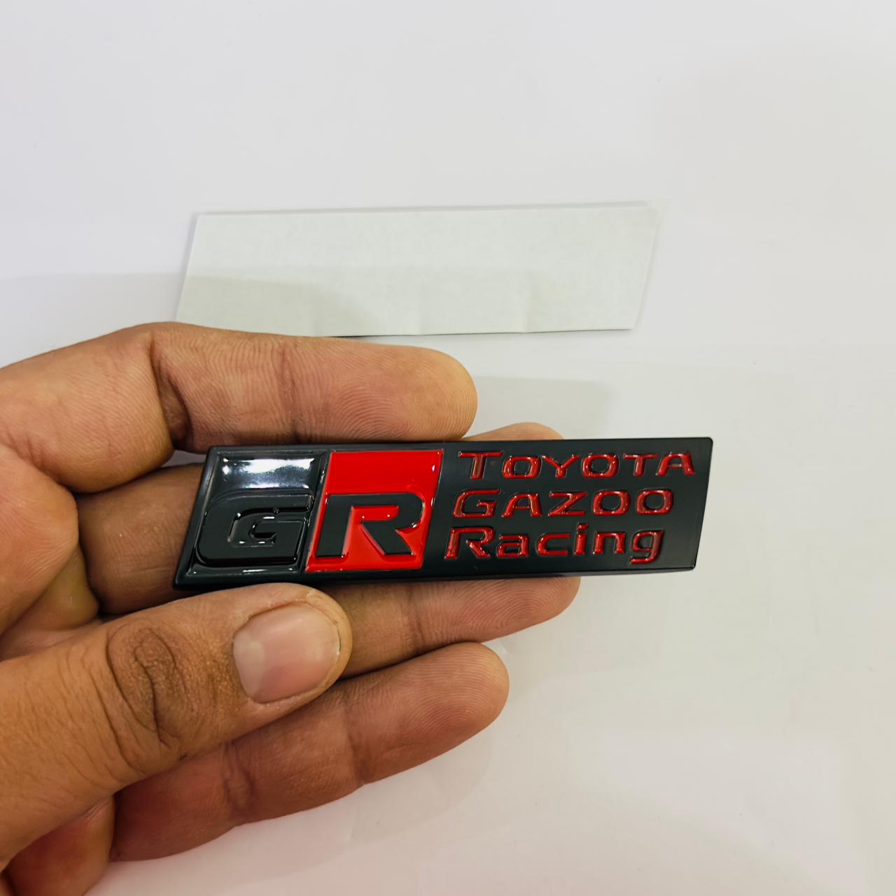 Black RED GR Long Toyota Ghazoo Racing Car Logo Auto Racing Sport Sticker Decal Emblem Badges Versatile Sticker