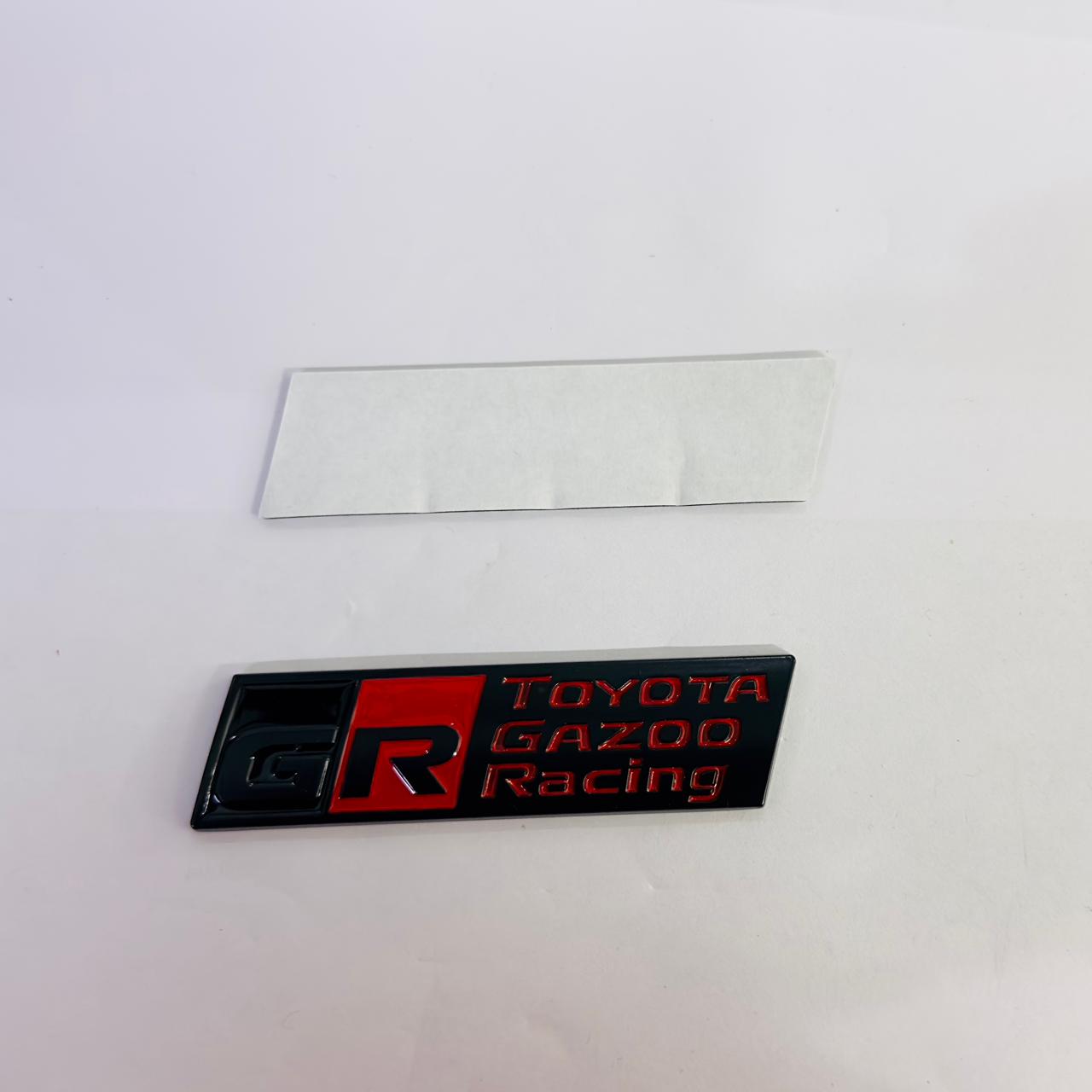 Black RED GR Long Toyota Ghazoo Racing Car Logo Auto Racing Sport Sticker Decal Emblem Badges Versatile Sticker