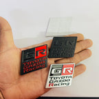 GR Square Sticker 5.2cmx4.5cm Toyota Ghazoo Racing Sticker Car Logo Auto Racing Sport Decal Emblem Badges for Cars & Bikes.