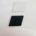 Black GR Square Sticker 5.2cmx4.5cm Toyota Ghazoo Racing Sticker Car Logo Auto Racing Sport Decal Emblem Badges for Cars & Bikes.