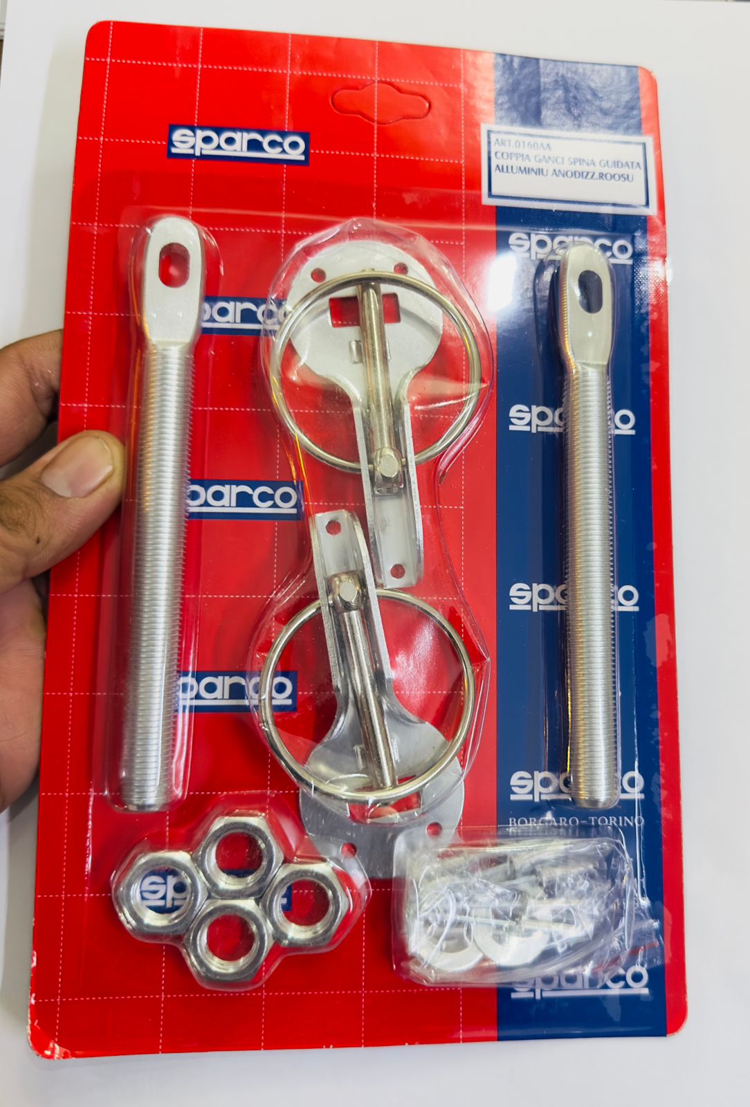 Sparco Bonnet Hood Pin Lock Car Mount Security Latch Kit Racing For Car